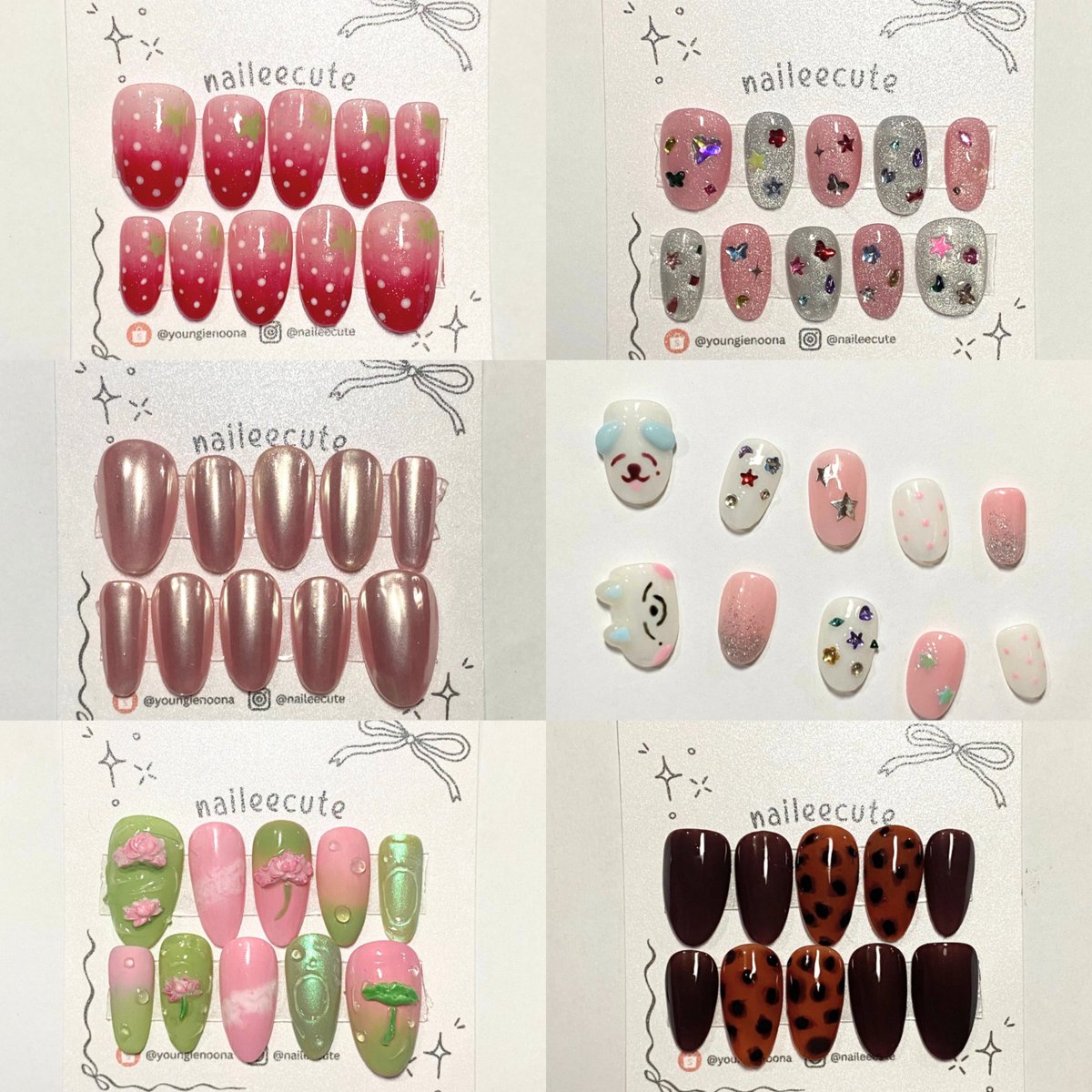 deerljn_'s tweet image. rt &amp;amp; like sre appreciate ━ ✩・*。

OPEN PO PRESS ON NAILS 💅🏻
by NaiLeecute

☆ Made by order
☆ Custom design &amp;amp; shape
☆ PO 3-10days
☆ Pelunasan shopee
☆ Inc tools kit
☆ Price start 20k😋

Order by DM / DM IG~

t. wts po order konser wisuda kondangan event kuku palsu fake