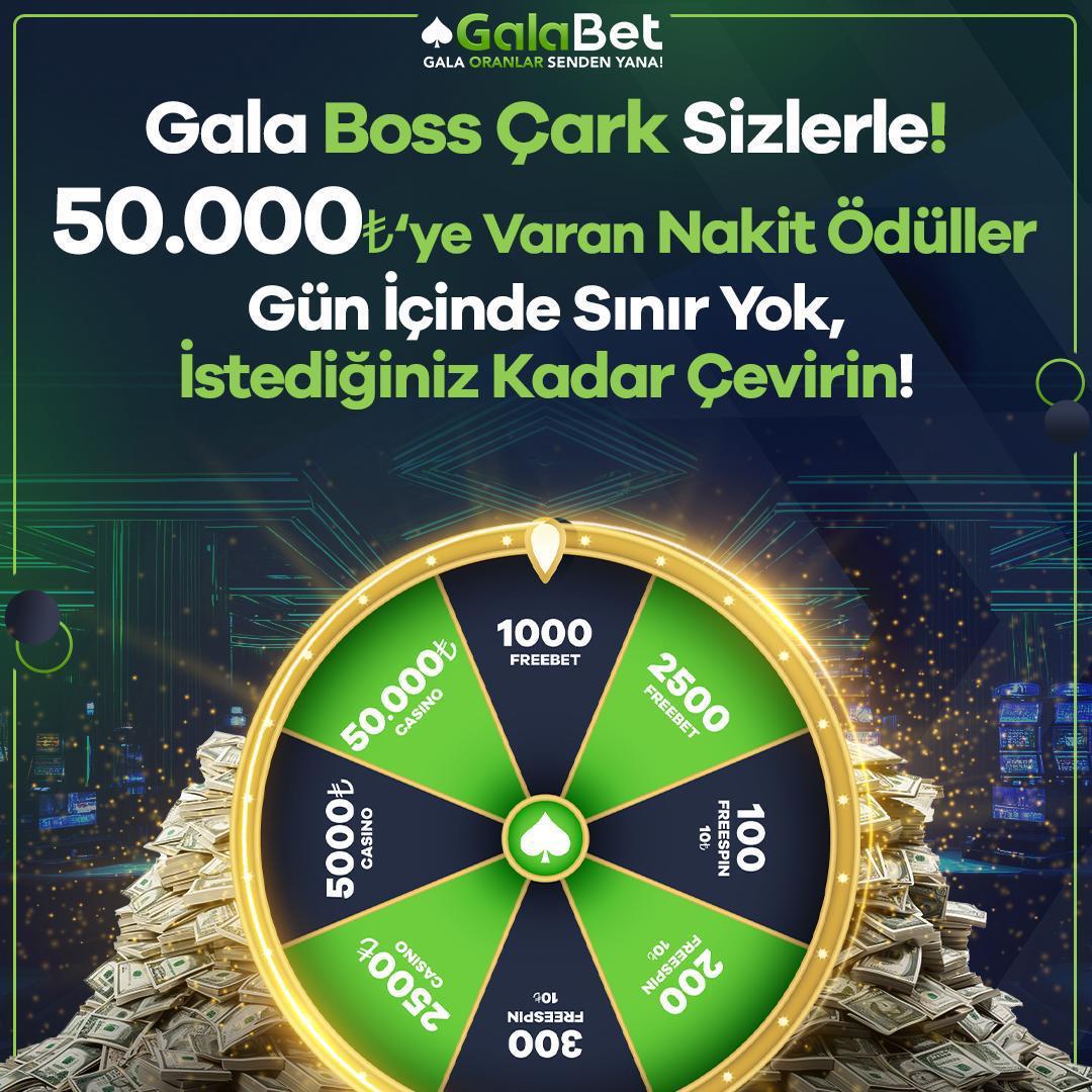 galabresmi's tweet photo. 🧊Gala Boss Çark DÖNÜYOR!

💰 50.000₺’ye varan nakit ödüller seni bekliyor!
🔥 Gün içinde sınır yok, şansını katla!

🎯 FB, FS, Casino ödülleri…
💸 Büyük kazançlar tek çarkla kapında!

🔗 https://t.co/bufBgzze3r

⚡️ Çarkı çevir, ödülünü anında al!

♠️ Gala, Oranlar Senden Yana! https://t.co/ZP0W3cDGrr