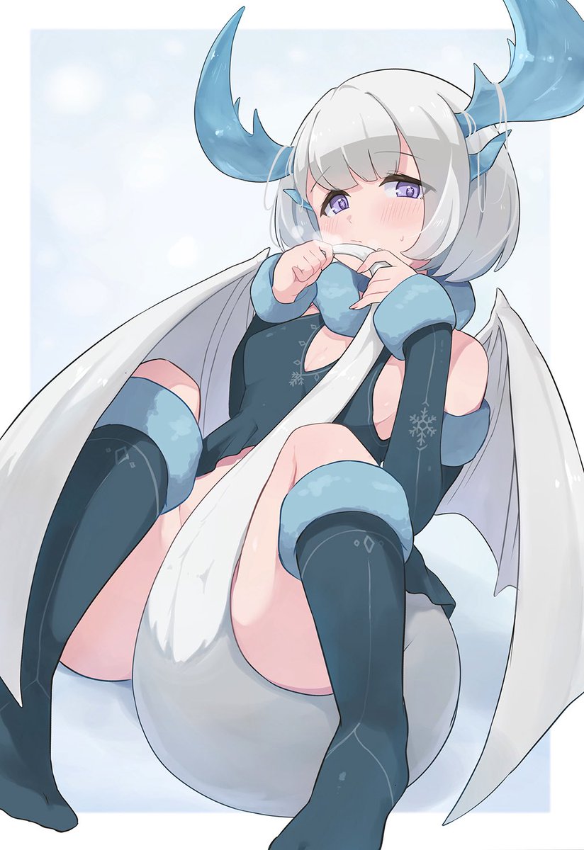oc竜娘イラスト
冬のドラゴンちゃん❄️ 
