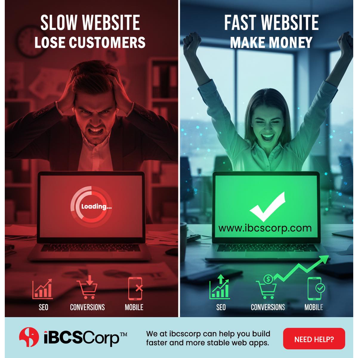 ibcscorp's tweet photo. Your ads are working. Your offer is clear. But if your site is slow, your funnel is leaking.
Core Web Vitals shows how load time impacts conversions + search.
Deep dive guide here: https://t.co/cMpKkcYmSu
For done‑for‑you performance optimisation, visit https://t.co/lH93gkCqC6 https://t.co/RzRcEKwP5s