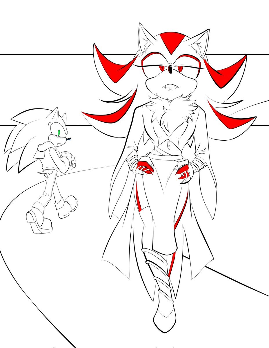 Rae_Dragoon's tweet photo. A little something I'm working on while I'm getting some other comics updated. This is a preview of (temp name)Dress to Impress. Sonic was REALLY interested in them and saw this bat around so was trying to get them digits
#sonadow #ShadowTheHedgehog #SonicTheHedgehog #RougeTheBat https://t.co/dKSrNAIEKg