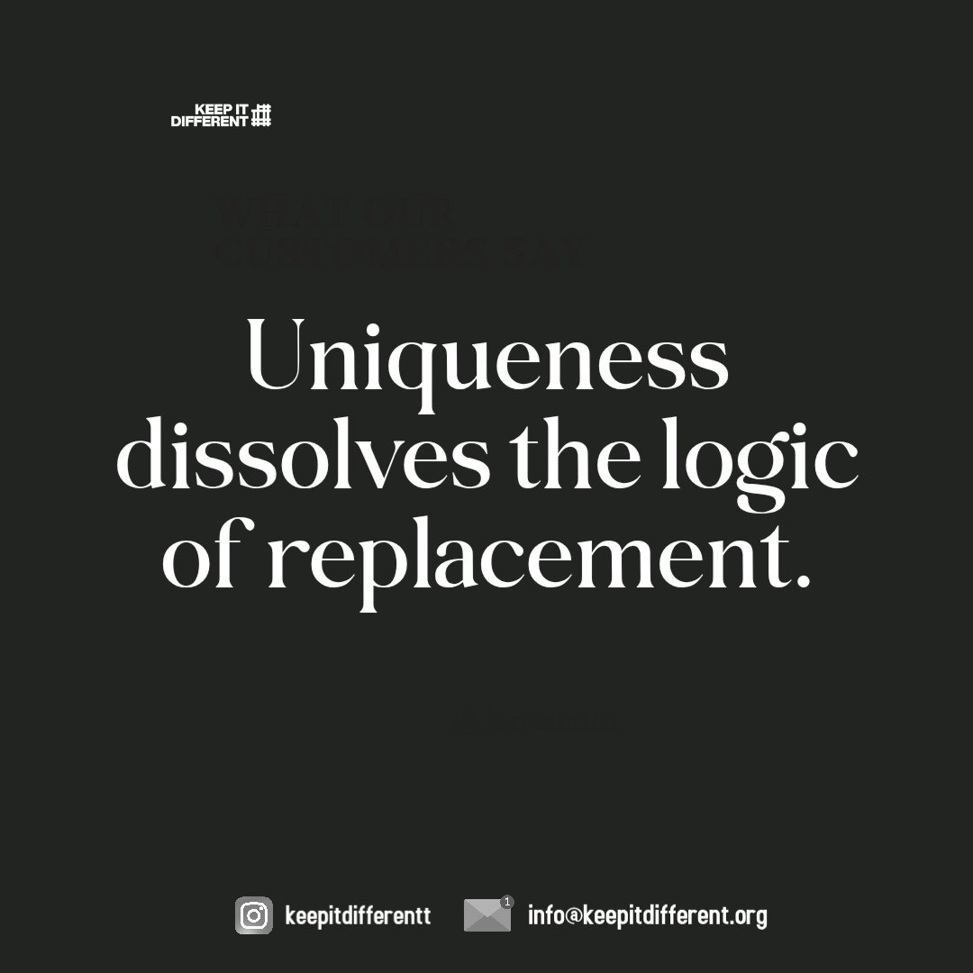 keepitdiffrent's tweet photo. Comparison is a structural failure. If they can compare you, they can replace you.
#keepitdifferent https://t.co/CnCdzED6Kh