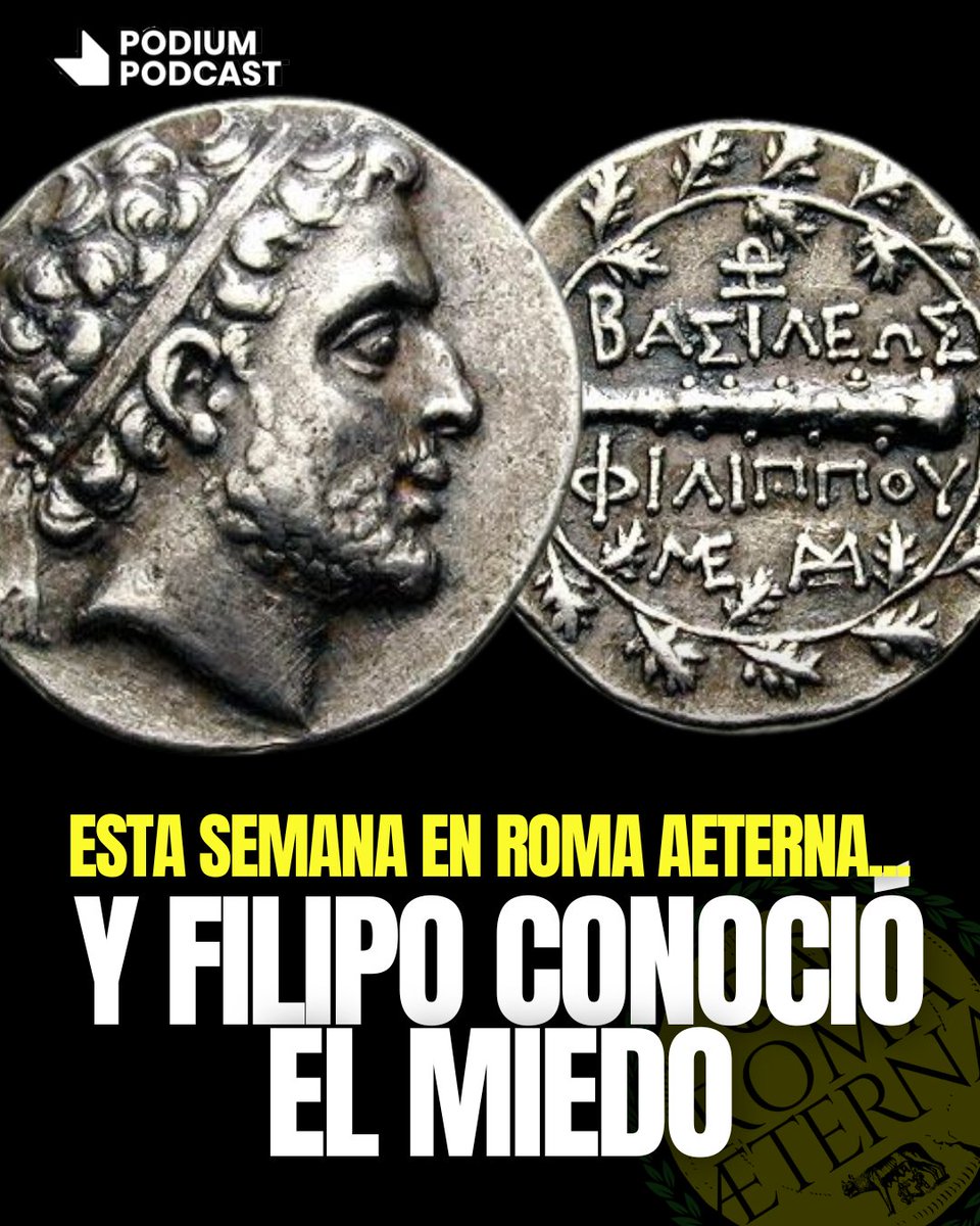 ¡Esta semana el rey de Macedonia intentará tomar Atenas y descubrirá el horror de las armas romanas!

P180 - Y Filipo conoció el miedo.

Disponible el miércoles, en <a href="/PodiumPodcast/">Podium Podcast</a> y todas las plataformas.

🐺¡No te lo pierdas!🐺