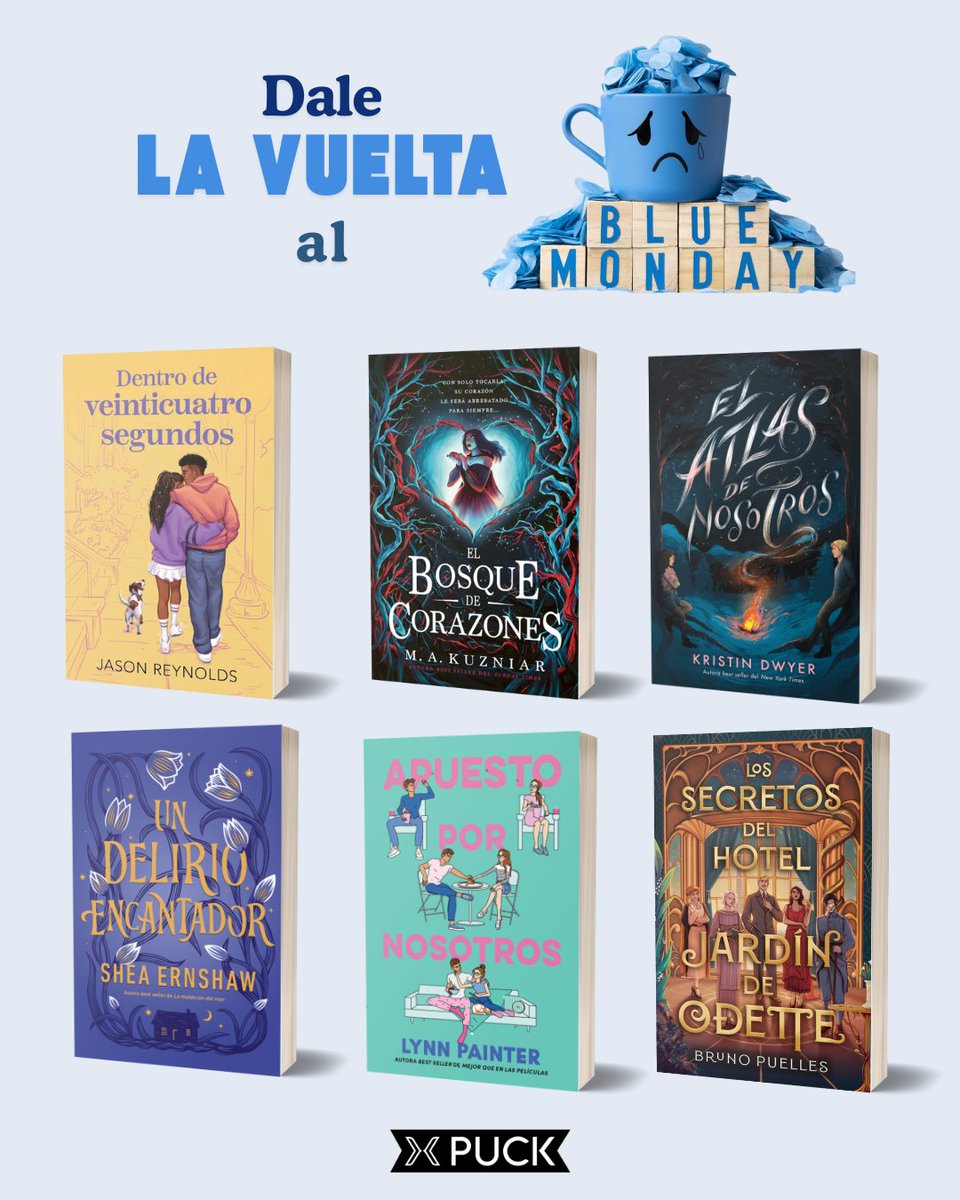 ¡Recomendaciones para superar el Blue Monday!✨

Si hoy necesitas evadirte, emocionarte o volver a creer en la magia de las historias, aquí van nuestras recomendaciones para darle la vuelta al día.📖💫