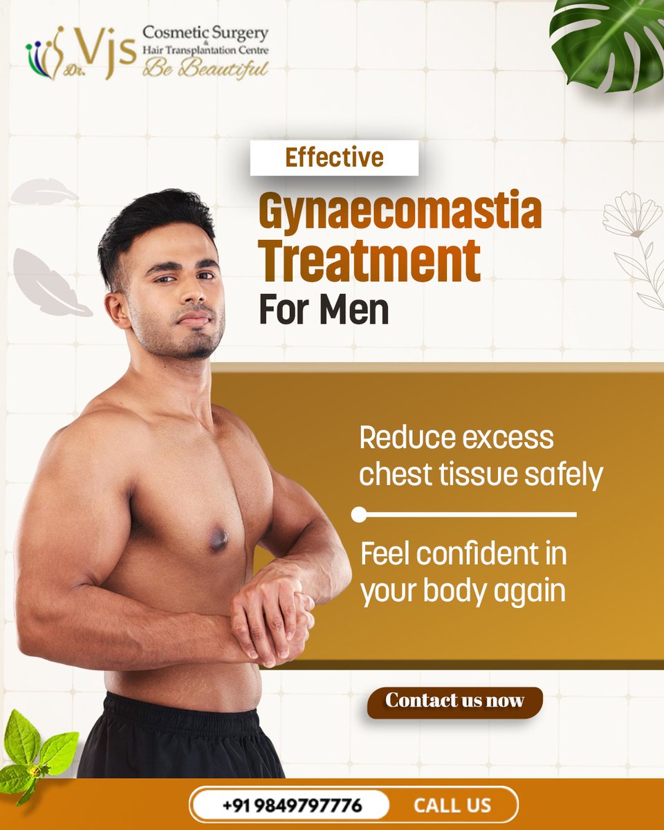 Regain your confidence with expert gynaecomastia surgery in Vizag at VJ Clinics—safe, personalized care by experienced specialists for a flatter, natural-looking chest.

🌐vjclinics.com
☎️9849797776

#gynaecomastiasurgeryinvizag #menshealth #cosmeticsurgery #vjclinics