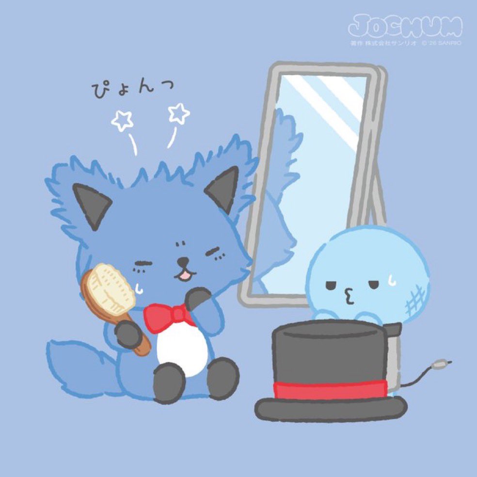 レインくん自慢の毛並みが！！ 静電気⚡️嫌な季節だね🥺 #JOCHUM