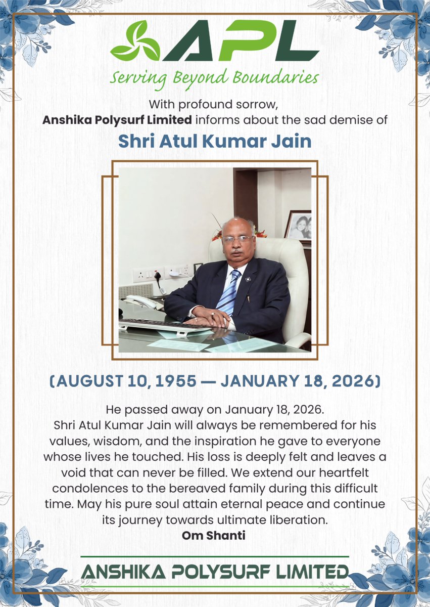 Anshika Polysurf Limited tweet media