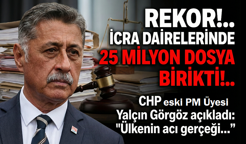 Yalçın Görgöz açıkladı: Rekor!.. İcra Dairelerinde 25 milyon dosya birikti!..
 afyonhaber.com/rekor-icra-dai…