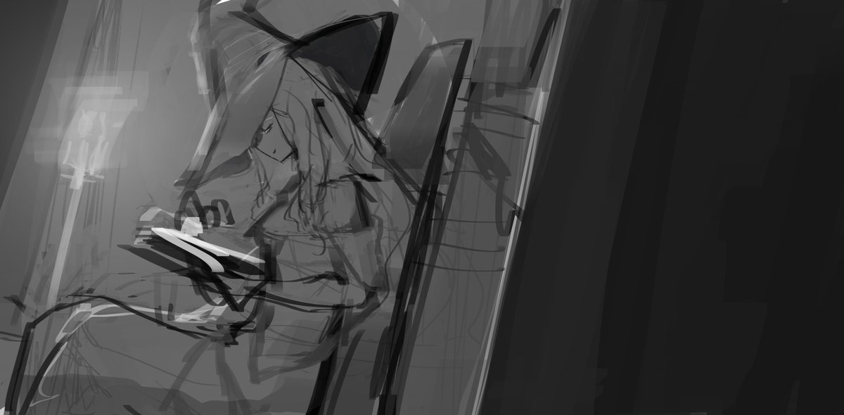 隠者描き中✍️