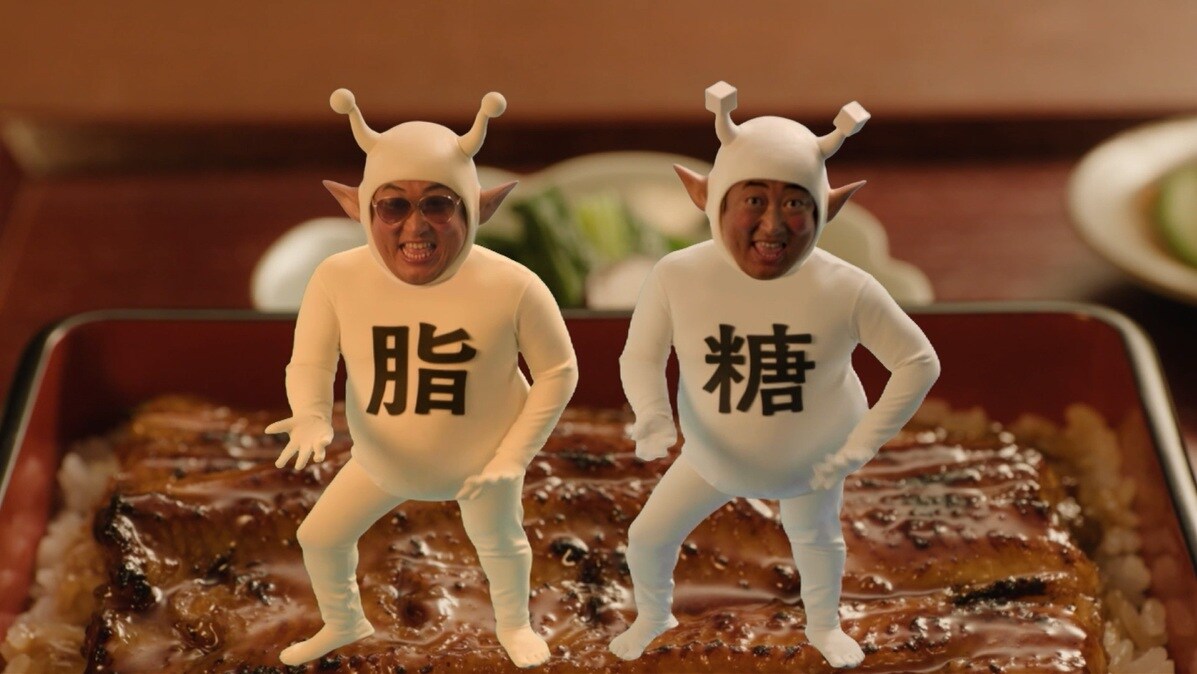 owarai_natalie's tweet photo. ロバート秋山が新CMで1人3役　グルメなサラリーマンと小悪魔2体（動画あり / コメントあり）
https://t.co/Lgw1kjAYvL https://t.co/MrDZQZ1D6R