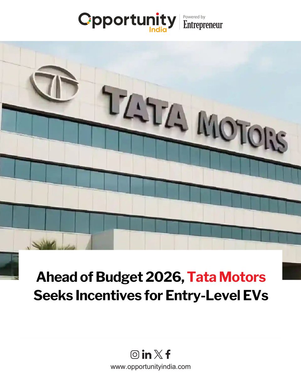Ahead of Budget 2026, Tata Motors Seeks Incentives for Entry-Level EVs

Ahead of Union Budget 2026, Tata Motors has called for targeted incentives for entry-level electric vehicles and the inclusion of fleet EVs under the PM E-DRIVE scheme.

#TataMotors #UnionBudget2026