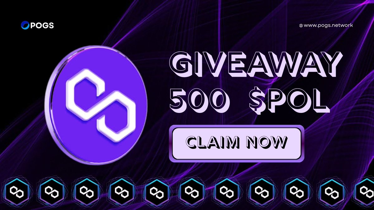 Pogsnetwork's tweet image. $500 in $POL giveaway

- Follow @Pogsnetwork
- Retweet 

$25 would be sent to 20 winners. 🔔