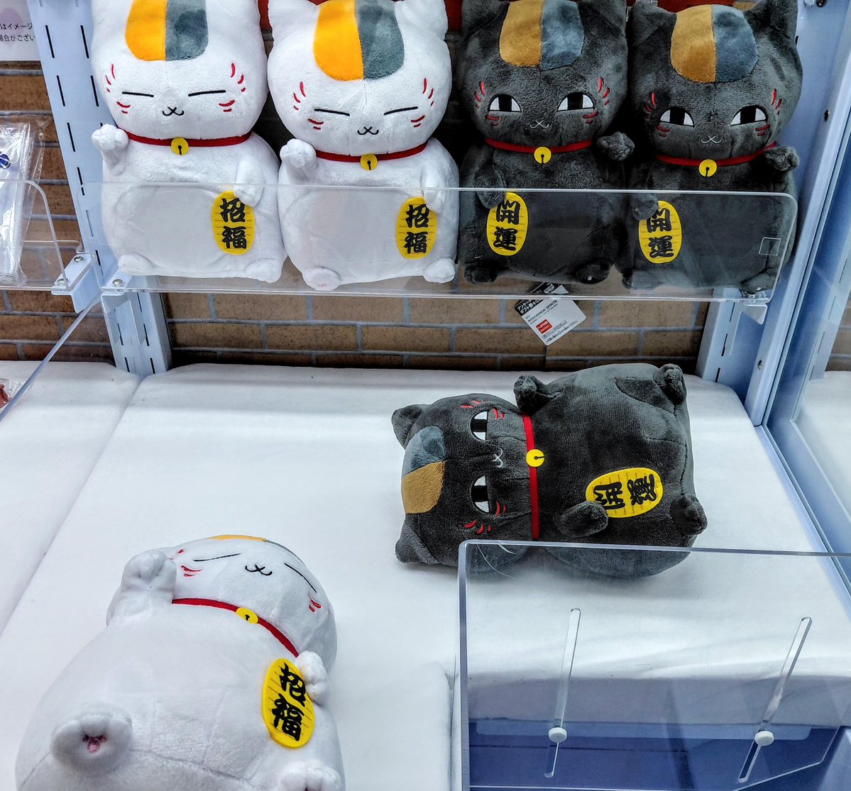 夜神友人のお店 新景品情報】 「夏目友人帳 もふぐっとぬいぐるみ~福招きニャンコ先生