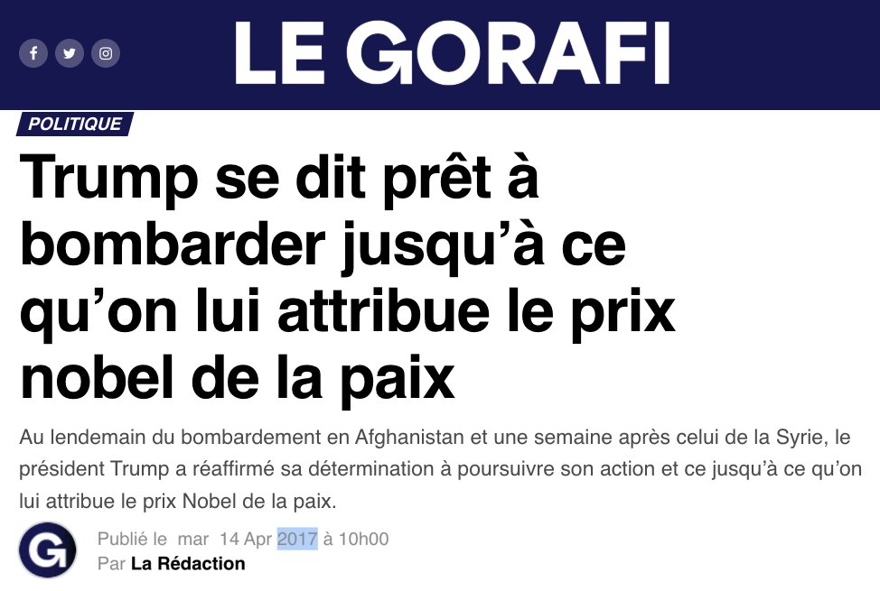 N_Hervieu's tweet image. Une fois encore, le Gorafi l'avait prédit... (il y a 9 ans).

Mais quand la réalité rattrape le Gorafi, ce n'est jamais une bonne nouvelle.