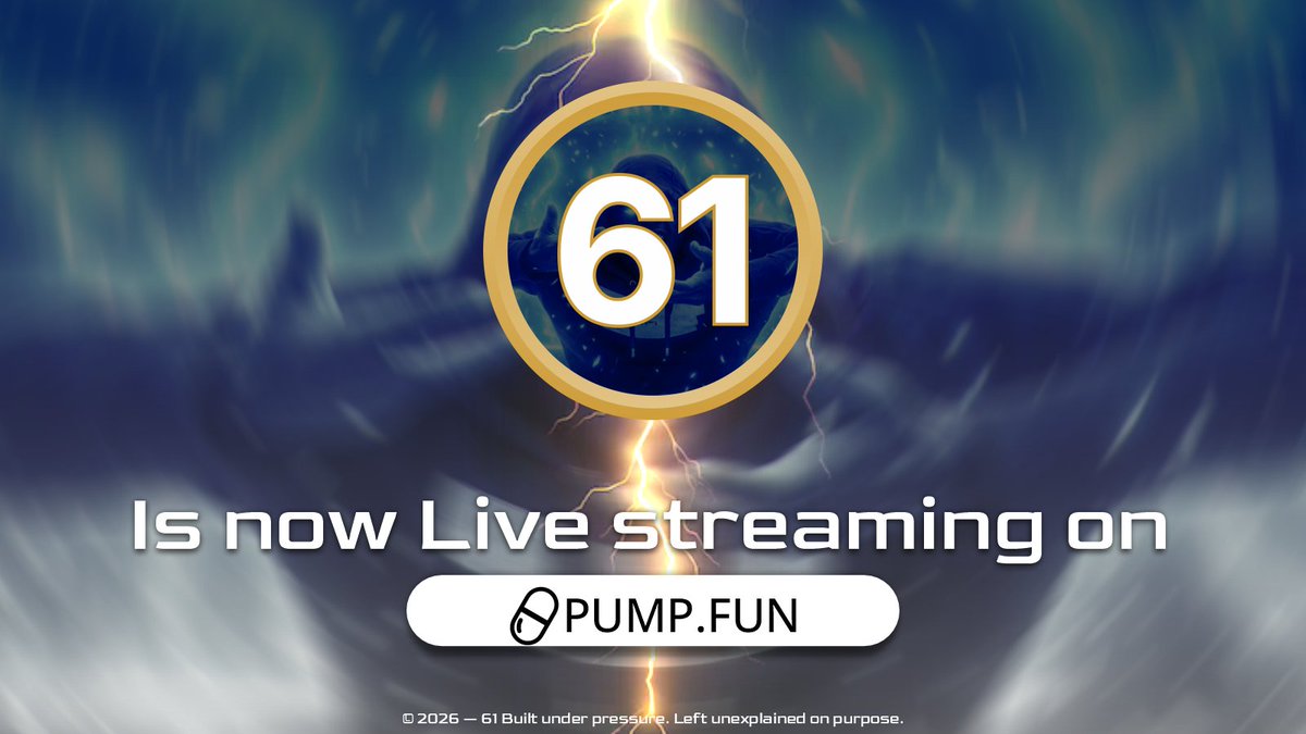number_sixtyone's tweet photo. Breaking News:
$61 is live streaming right now on https://t.co/u2Vil0QFBF 🔴🚀
Don’t miss it 👀
https://t.co/CoKCwpK1l4 https://t.co/bGCcqSVH29