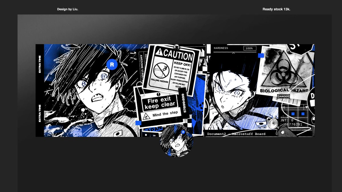 salno's tweet image. Help rt makasih kak. 

Layout Rin Bluelock 13k QRIS, minat DM yaa. Makasih! 

#zonauang