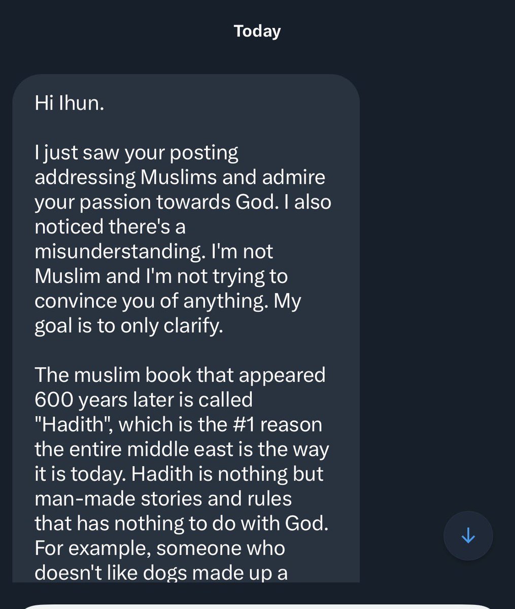 Ihunanya_chi's tweet photo. Let me show you how strategic these people are i have many of them in my  DMs 😂

They always start with: “I’m not a Muslim”
Five messages later, surprise!, full-on Quran defense mode activated.

Honestly, I don’t know how they see us. Maybe they think we’re daft.
The approach is always the same: slip in quietly, act neutral, get you to lower your guard… then boom, Quran promotion. followed by a subtle Bible attack.

It’s like a debate ninja move. Disclaim first, argue later.

Notice how he even misspelled Quran as Koran just to really sell the “trust me, I’m not a Muslim” act. Oscar-worthy performance. 🎭

Christians, this is why Jesus said be wise as serpents. These people are not joking. If denying their religion for five minutes helps them make their point, they’ll do it.
After all lying sometimes is allowed in their religion.

So stay alert. Don’t be naive. Know your Bible, use discernment, and don’t fall for polished talk with hidden agendas. Truth doesn’t need disguises. 🐍✝️