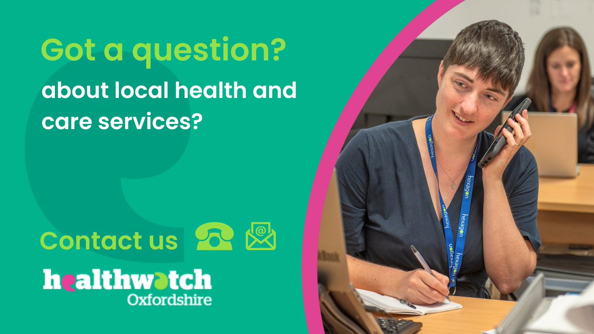 HealthwatchOxon tweet media