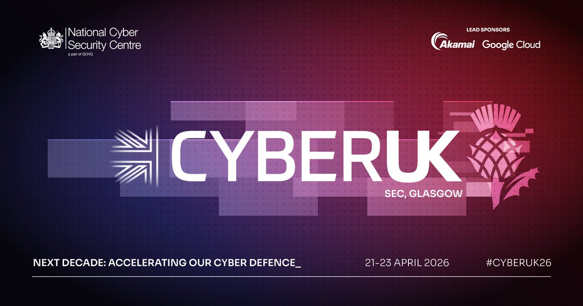 If you work for a charity, social enterprise, community group, or research institute, you can attend #CYBERUK26 at a discounted rate. Apply for tickets now!

🗓️ 21 – 23 April 2026
📌<a href="/SECGlasgow/">Scottish Event Campus</a>, UK

Apply here 👇
cyberuk.uk