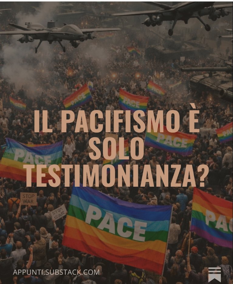 StefanoFeltri's tweet image. Che significa essere pacifisti di fronte a Ucraina, Venezuela, Groenlandia? Significa rinunciare a difendersi se qualcuno ti attacca militarmente, o ritirare il proprio appoggio concreto a chi è ingiustamente aggredito?

Paola Giacomoni
appunti.substack.com/p/il-pacifismo…