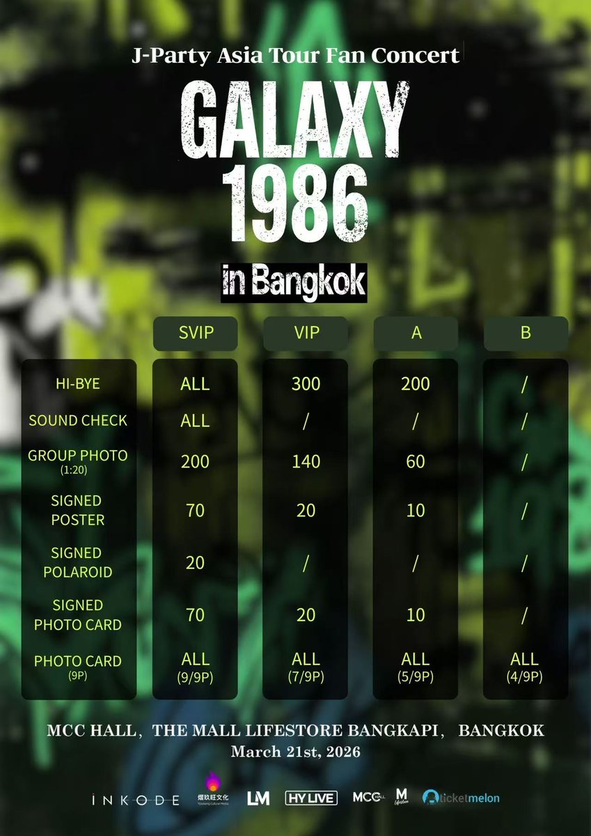LM73588883's tweet image. ประกาศเปลี่ยนแปลงวันเปิดจำหน่ายบัตร 
J-Party Asia Tour Fan Concert GALAXY in Bangkok  
สวัสดีค่ะ 
ขอขอบคุณ Babies ทุกท่านที่มอบความสนใจและความคิดเห็นอันมีค่ากับงาน &amp;lt;GALAXY in Bangkok &amp;gt; 
หลังจากที่ทางเราได้พิจารณาข้อเสนอแนะจากแฟน ๆ อย่างละเอียดแล้ว…