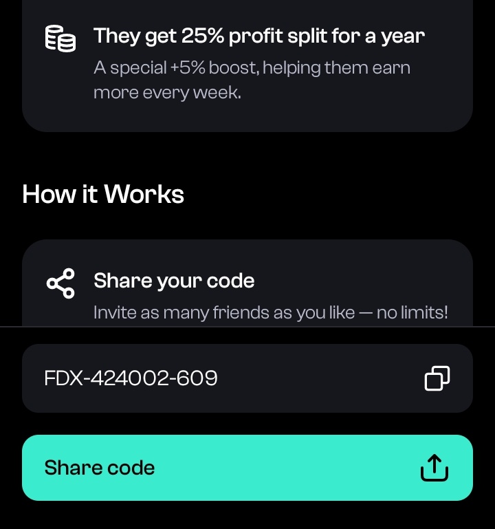 Wagerpredict's tweet photo. free $100 k on the line. 
All you need to do,is to make $250 for 4 weeks and you get a live $100 k account and get 25 percent profit split. 📊.
Go to playstore and download the app fundix and make sure you use this promo code (FDX-424002-609).To get a 5% increase in profit split. https://t.co/Rd93hWr4ZX