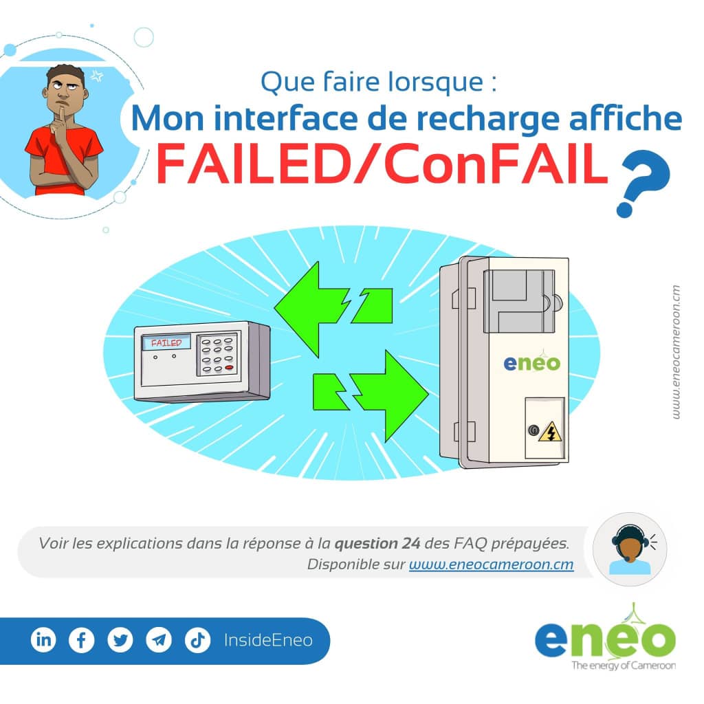 #InfoClient | Votre CIU affiche "FAILED" ou "ConFAIL" ?

Ne paniquez pas ! Ces messages indiquent simplement un problème de communication entre votre CIU et le compteur.

ℹ️ Que faire face à cette situation? Lisez la réponse à la question 24 des FAQ disponible via le lien