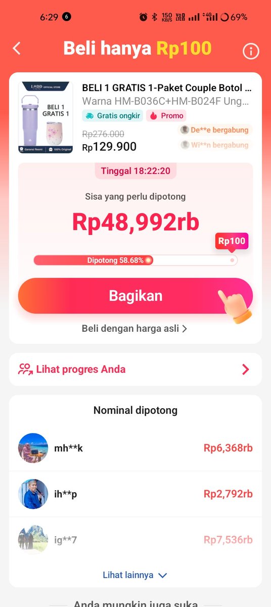 sofiaissof's tweet image. Guys bantu dapat 100 Perak tiktok
Barter amanah di DM yah 🙏
vt.tiktok.com/ZSHoCdRCWhu6X-…