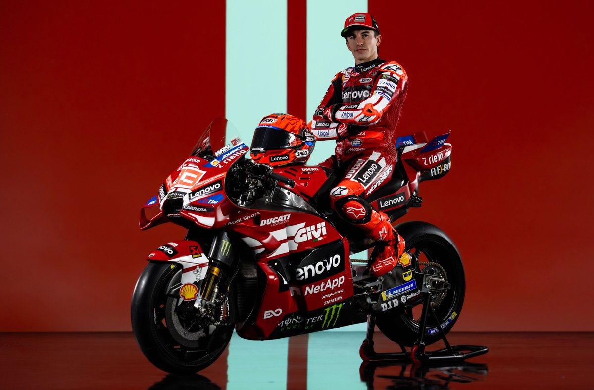 matoxley's tweet image. First look at Ducati's 2026 #MotoGP livery, celebrating the company's centenary: 1926-2026