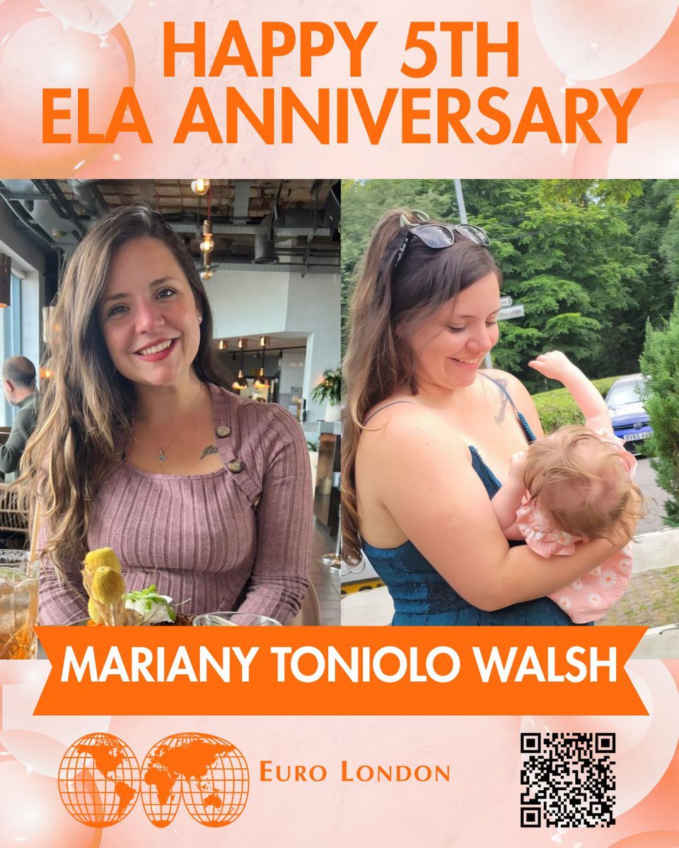 Fully back into the swing of things after mat leave, Mariany is now celebrating a new milestone - her 5th ELA Anniversary! 

We’re so happy to have her back and grateful for everything she brings to the team.

Happy ELAVersary Mariany!!