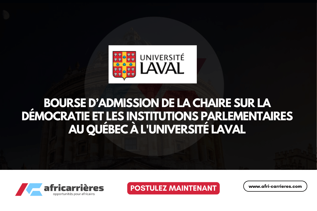 Bourse d’admission de la Chaire sur la démocratie et les institutions parlementaires 2026  - wp.me/pcZSwe-3dV?utm… - L'Université Laval au Québec lance les admissions pour la Bourse d’admission de