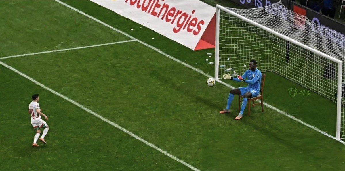 How will I tell my kids that Mendy saved a penalty while sitting on a chair lol .......😅😅😅