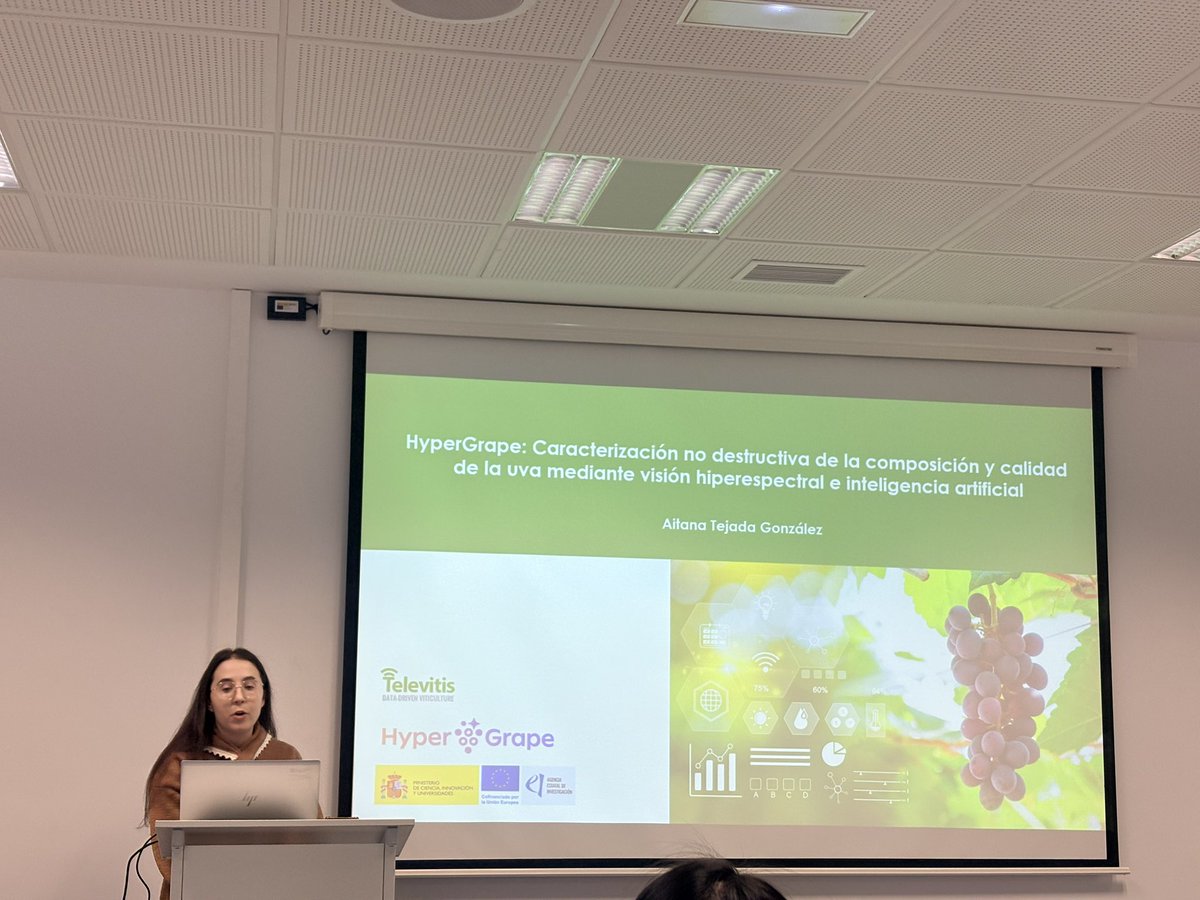 Nuestra compañera Aitana Tejada <a href="/unirioja/">Universidad de La Rioja</a> , que realiza su doctorado en el proyecto ha presentado un seminario divulgativo sobre nuestro proyecto en <a href="/icvv_rioja/">Instituto de Ciencias de la Vid y del Vino (ICVV)</a>.