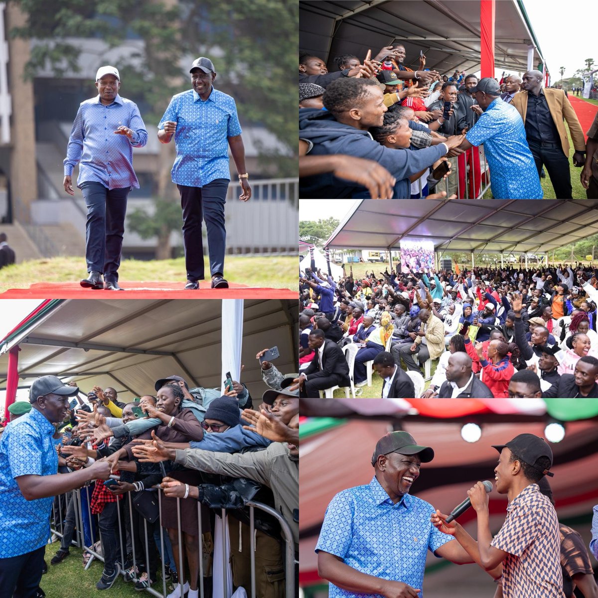 lmis_ke's tweet photo. ๐ธ #NYOTAInNairobi | Kasarani Stadium
H.E. Hon. Dr. William Samoei Ruto, C.G.H., alongside and H.E. Prof. Kithure Kindiki, Deputy President of Kenya, presided over the disbursement of KSh 25,000 (KSh 22,000 for business and KSh 3,000 for savings) via Pochi la Biashara. #KLMIS https://t.co/raCjjpyq41