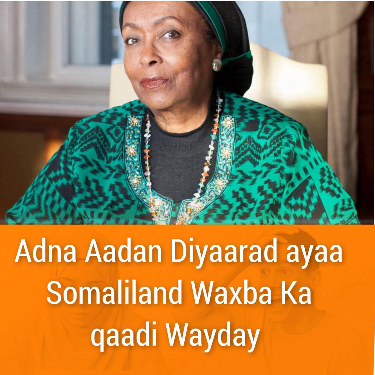 SucdiF68245's tweet photo. Adna Aadan oo kamid ah haweenka aqoonyahanka ah ee Somaliland ayaa eedayn u jeedisay madaxda Somaaliya.

Diyaarad ayaa Somaliland waxka qaadi wayday ee af  waxba ka qaadi maayo” https://t.co/lwf7zOLh70