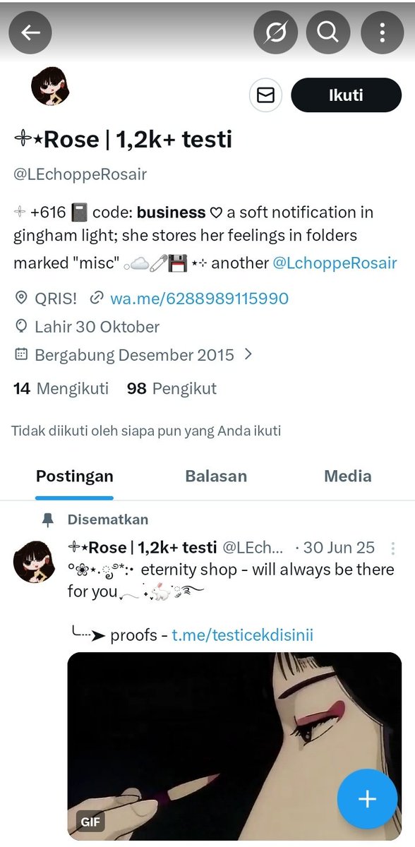 lilyvaIey's tweet image. help rt‼️
penipu / scammer netflix @LchoppeRosair @LEchoppeRosair @pvbilcy 
Whatsapp: 088989115990 (lama) / 085169619672 (baru) 
QRIS: GOPAY, MALANG (9360091436075544705)

#zonauang #zonaba t. apprem netflix