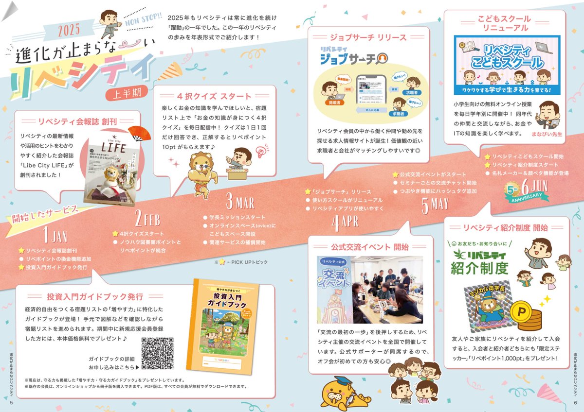 libecity's tweet photo. リベシティの “今” もわかる❗️
さくっと読める「雑誌スタイル」でお届け📘✨

会報誌【Libe City LIFE】1月号発行🎉

✅お金の鬼を追い払おう
✅25年の進化＆26年の展望
✅️稼ぐ力を伸ばす「開業届」のすすめ

隙間時間にスマホからも読めます😊📱
https://t.co/zFMb4mtOve https://t.co/T4gXM8oXjF