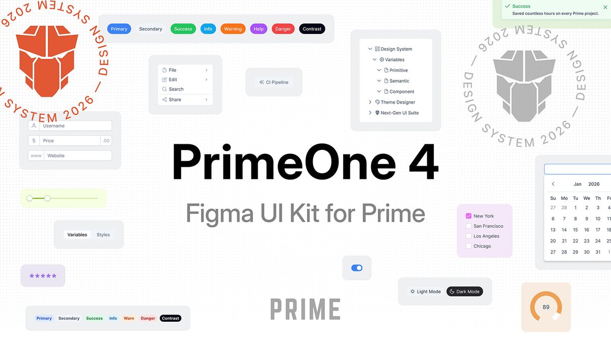PrimeReact tweet media