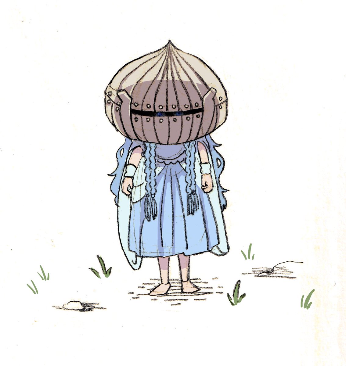 「朝から俺の兜が見当たらないと思ったんだよな」