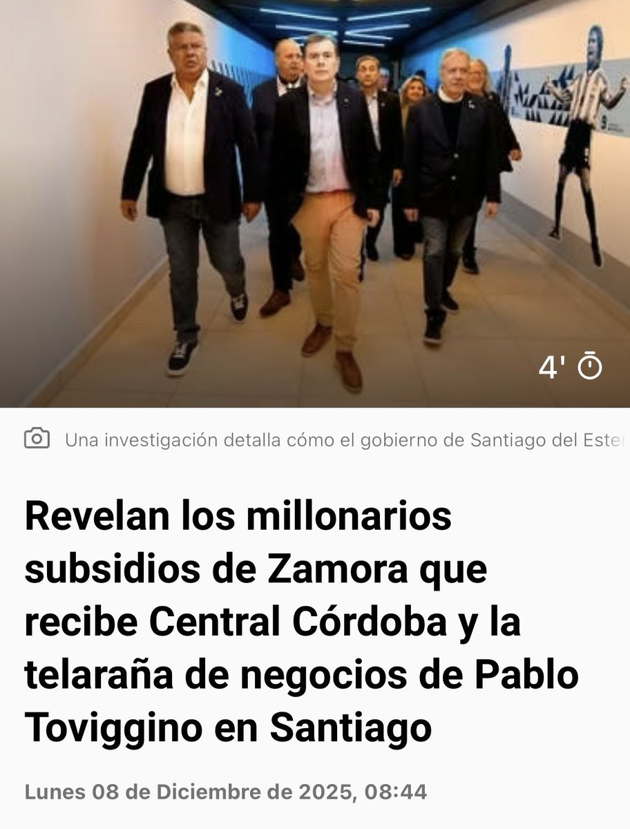 NikiNikitaLiana's tweet image. AHORA LES CIERRA POR QUÉ NO QUIEREN LAS SAD??? CENTRAL CÓRDOBA DEBERIA DECLARARSE EQUIPO DE FUTBOL PROPIEDAD DE LA PROVINCIA DE SANTIAGO DEL ESTERO, una de las más pobres.

Resulta q el club recibió e/2020 y 2024 más de $1.000 millones para gastos corrientes, traslados,…