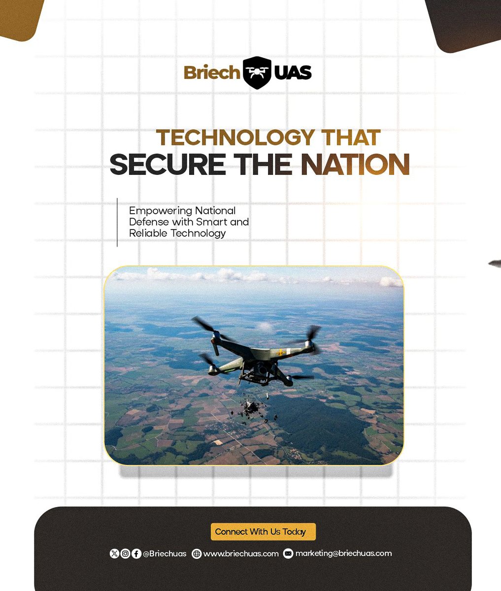 BriechUAS's tweet photo. Empowering National Defence with Smart Drones.
Briech UAS brings reliable combat drone tech that’s fast, precise & future-ready. Your mission. Our technology.
🌐 https://t.co/hBLiq5vvDZ
#BriechUAS #CombatDrone #DefenseTech #UAS #MilitaryTech #SmartDefense #DroneInnovation https://t.co/UWCC1sJjT4