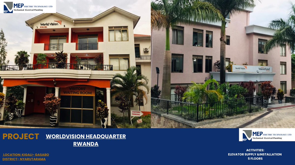 MEPerictrictech's tweet photo. Proud to deliver elevator supply &amp; installation at World Vision Headquarters, Kigali. Quality MEP solutions powering 5 floors efficiently.”
#MEP #ElevatorInstallation #WorldVision #Kigali #Rwanda #Engineering #Construction https://t.co/xI1RWoAANi