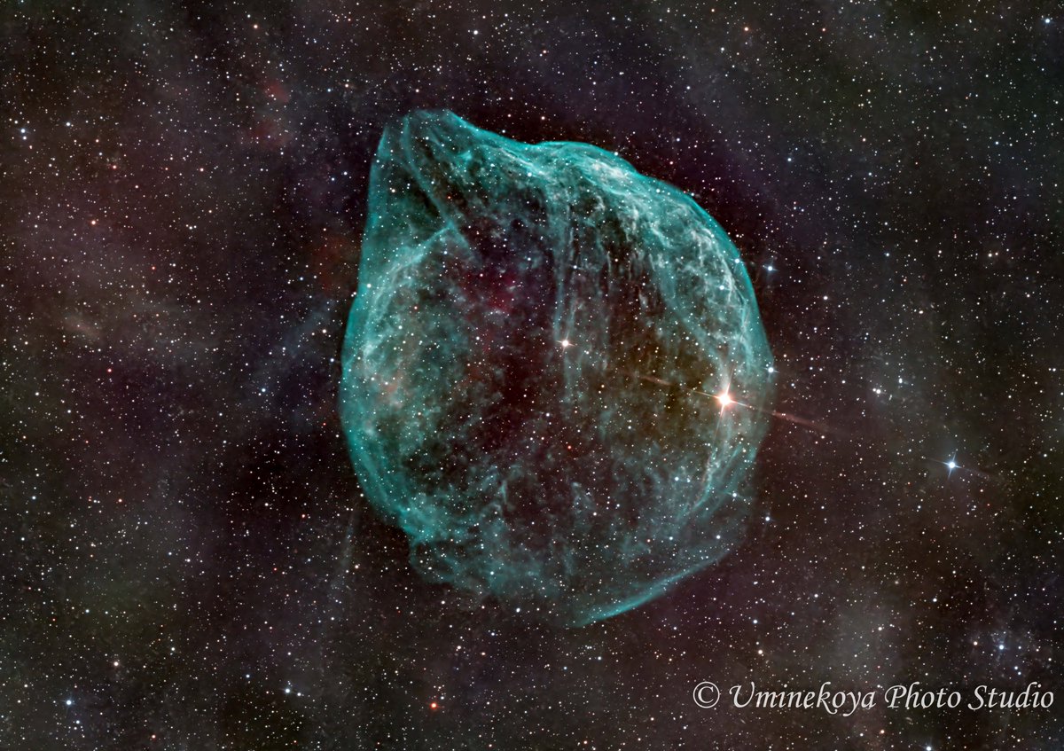 Sh2-308、遠征の成果。
総露出時間400分(10分ｘ40枚)でようやくここまで。