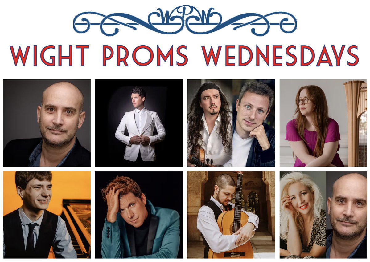 We're back in 2 weeks! Join us for our monthly lunchtime and evening concerts throughout the year.
Book here: wightproms.co.uk/wednesdays