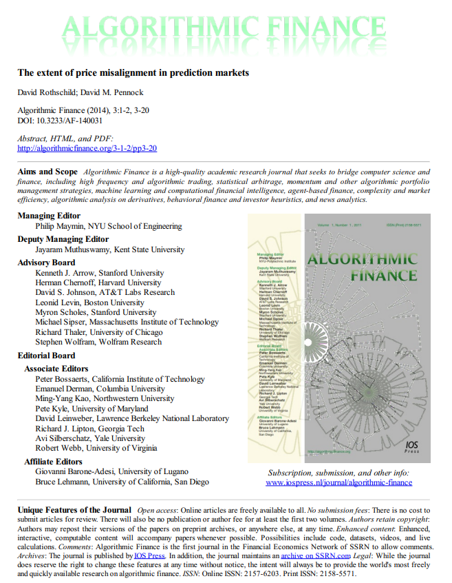 gemchange_ltd's tweet photo. Rothschild & Pennock documented something prediction market theory says shouldn't exist

A randomized trial probing prediction market efficiency found arbitrage persisting for months between major exchanges.

The visible order book? Just the surface. The true opportunity was an order of magnitude larger.

The paper proposes combinatorial clearing mechanisms that automate logical consistency eliminating the need for arbitrageurs to do what algorithms should handle: