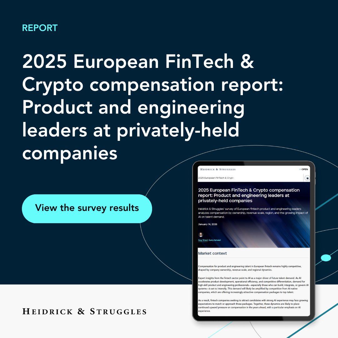 Compensation for product and engineering leaders in European FinTech and  Cryto remains highly competitive. Our 2025 report explores how ownership,  scale, region, and AI are shaping pay trends. Explore the data:  https://t.co/HPOGkHwwoU #