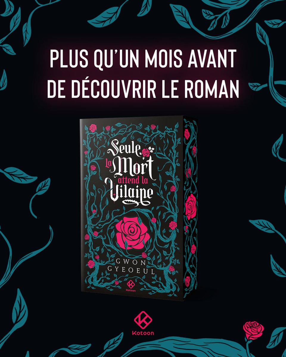 kotoon_editions's tweet image. 🌹 Plus qu’un mois avant de pouvoir découvrir le roman “Seule la mort attend la vilaine” de Gwon Gyeoeul !

Vous avez hâte ?

📚 5 tomes sont prévus.