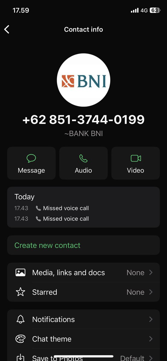 _yudhas's tweet photo. @BNICustomerCare nomor resmi dari @BNI ? Mohon ditindaklanjuti. Terima kasih. https://t.co/Ae8T4pzkRI