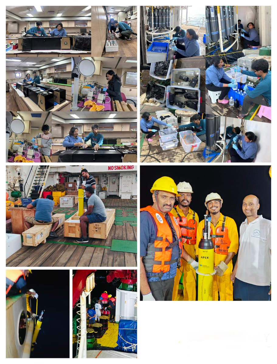 incoismoes's tweet image. Capturing the biogeochemical pulse of the Arabian Sea 🌊 aboard Sindhu Sadhana-measuring productivity through on-deck incubations and exploring how winter light intensity influences photosynthesis. #OceanScience #Biogeochemistry #ArabianSea @ESSO_INCOIS @moesgoi @DrJitendraSingh