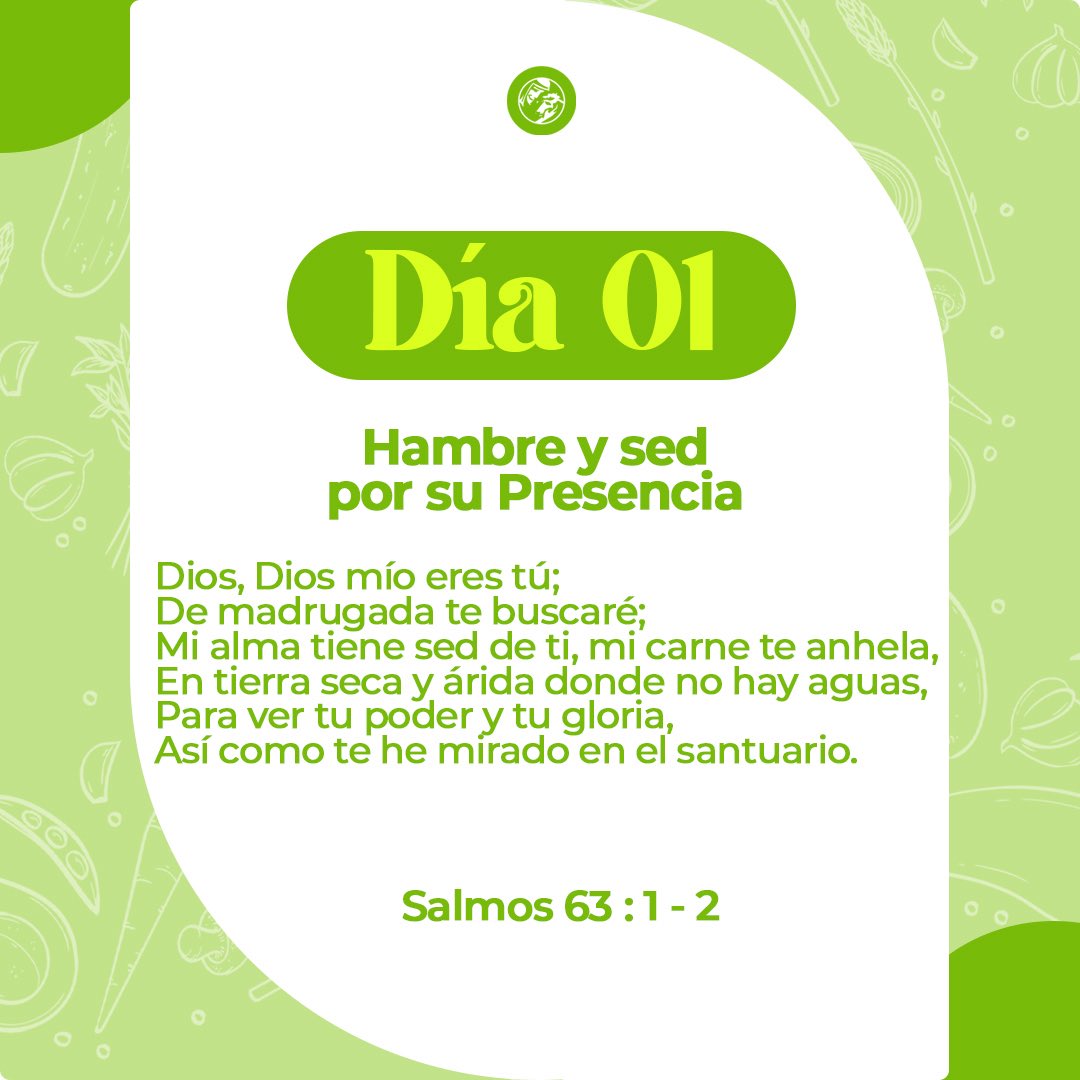 Prepara tu corazón para nuestro primer día de Ayuno y Oración. Dios tiene algo grande para ti y tus generaciones.

Conéctate cada madrugada por medio de nuestras redes sociales a partir de las 4:00 AM

youtube.com/live/KcwU4cSGI…

Facebook y YouTube / Apóstol Juan Carlos Eguizabal